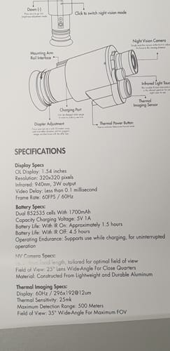 Customer photo review of [NEW] Night Operators FUSION 3.0 Thermal & NVG