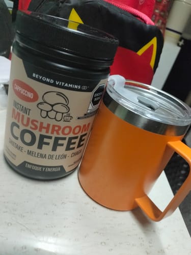 Customer photo review of Café Soluble con Hongos Melena de León, Shiitake y Chaga - 27 porciones (20% OFF)