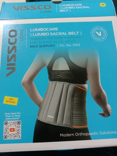Customer photo review of Lumbocare (Lumbo Sacral Belt) | Provides Support to the Lower Back | Pain solution for Back and Abdomen (Grey)
