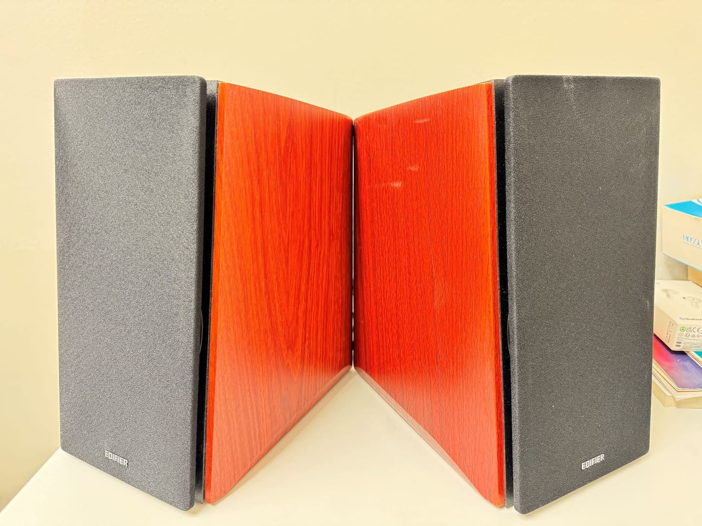 Customer photo review of R2000DB Powered Bluetooth Bookshelf Speakers
