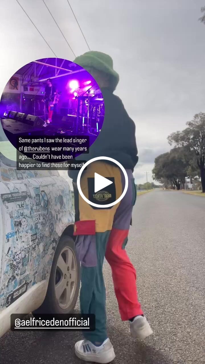 Customer video review of Aelfric Eden "Back to 90's" Patchwork Color Block Corduroy Pants