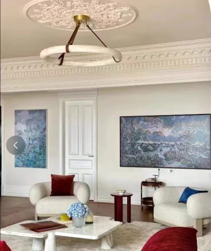 Customer photo review of Oslo Alabaster Pendant Light B