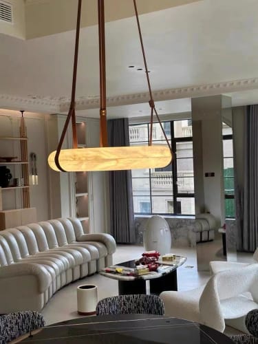 Customer photo review of Oslo Pendant Alabaster Light A
