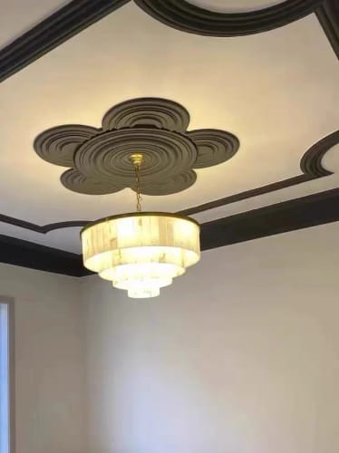 Customer photo review of Celestial Alabaster Round Chandelier