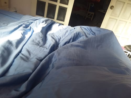 Customer photo review of Muscle Mat Luxury Mattress Topper - 4 Inches Thick