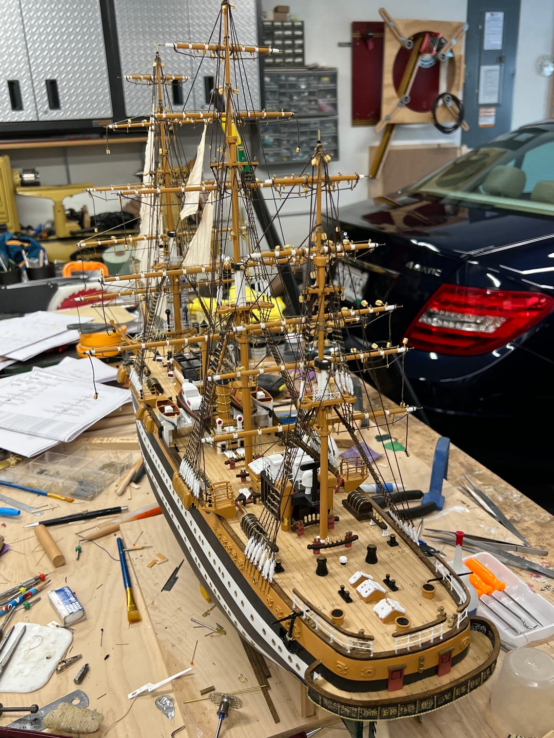 Customer photo review of Maqueta Barco Amerigo Vespucci