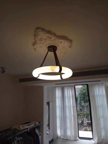 Customer photo review of Oslo Pendant Alabaster Light A
