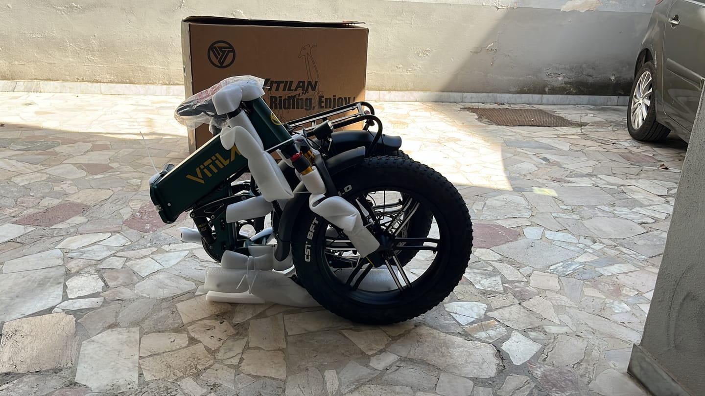 Customer photo review of I7 Pro Folding Full Suspension Electric Bike
