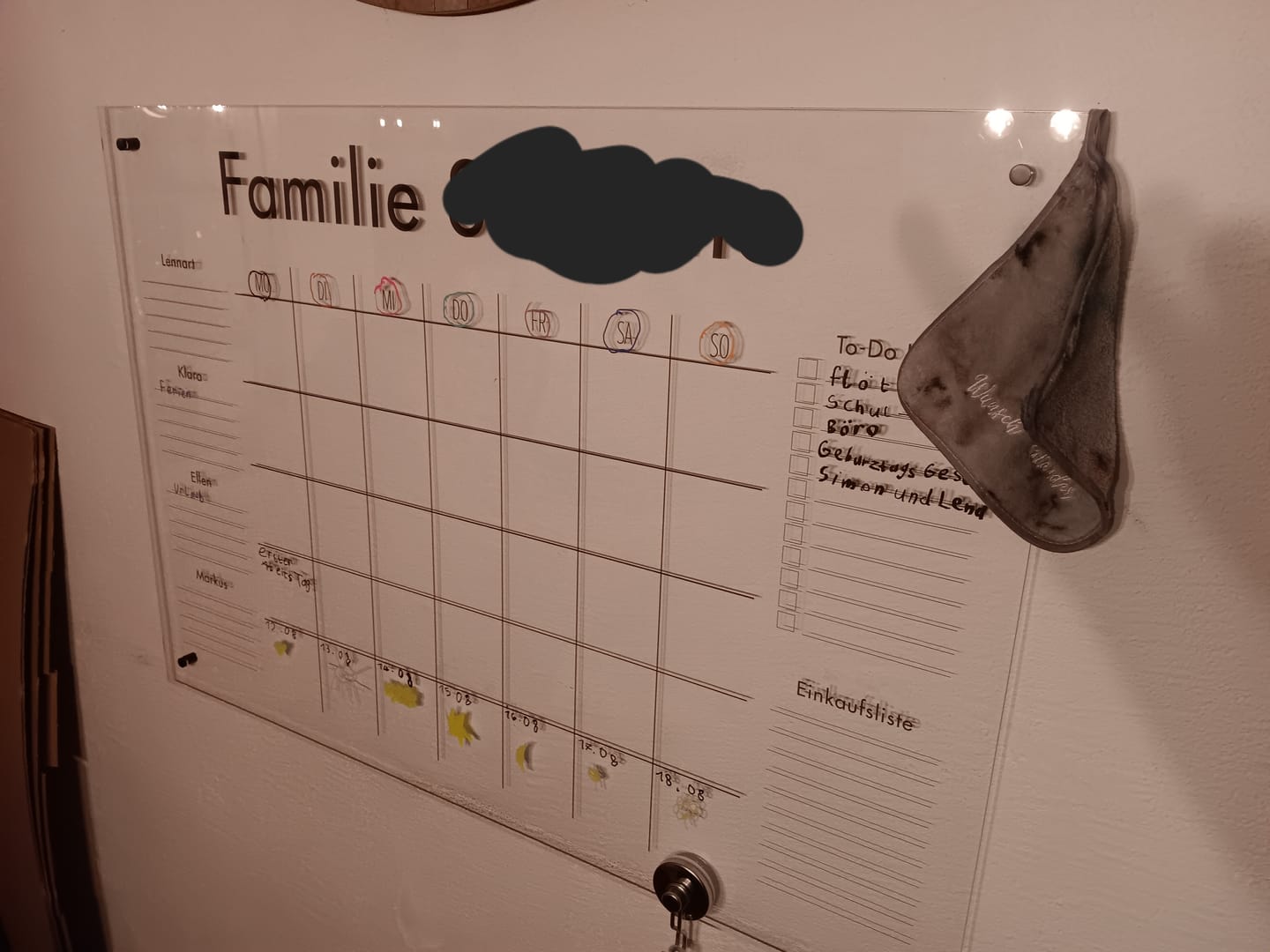 Customer photo review of 4-Namen Familienplaner