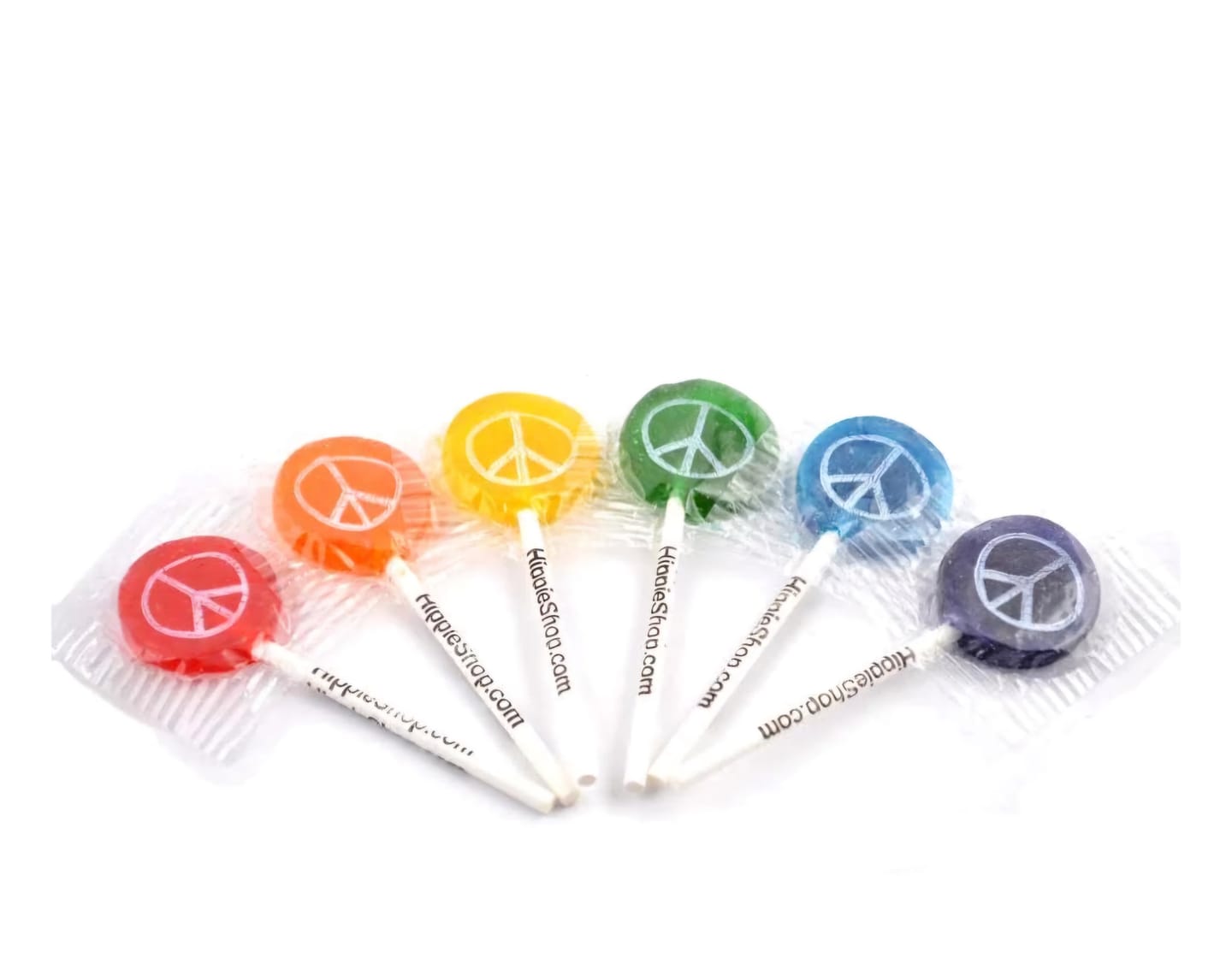 Customer photo review of Hippie Shop Peace Pop Lollipops