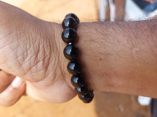Customer photo review of Courage Energy Obsidian Bracelet