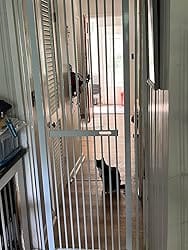 Customer photo review of FairyBaby 72" Tall Cat Gate with Narrow Bar Spacing