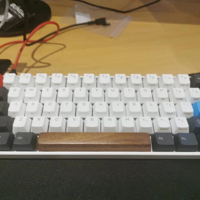 Customer photo review of American Black Walnut Keyboard Keycaps