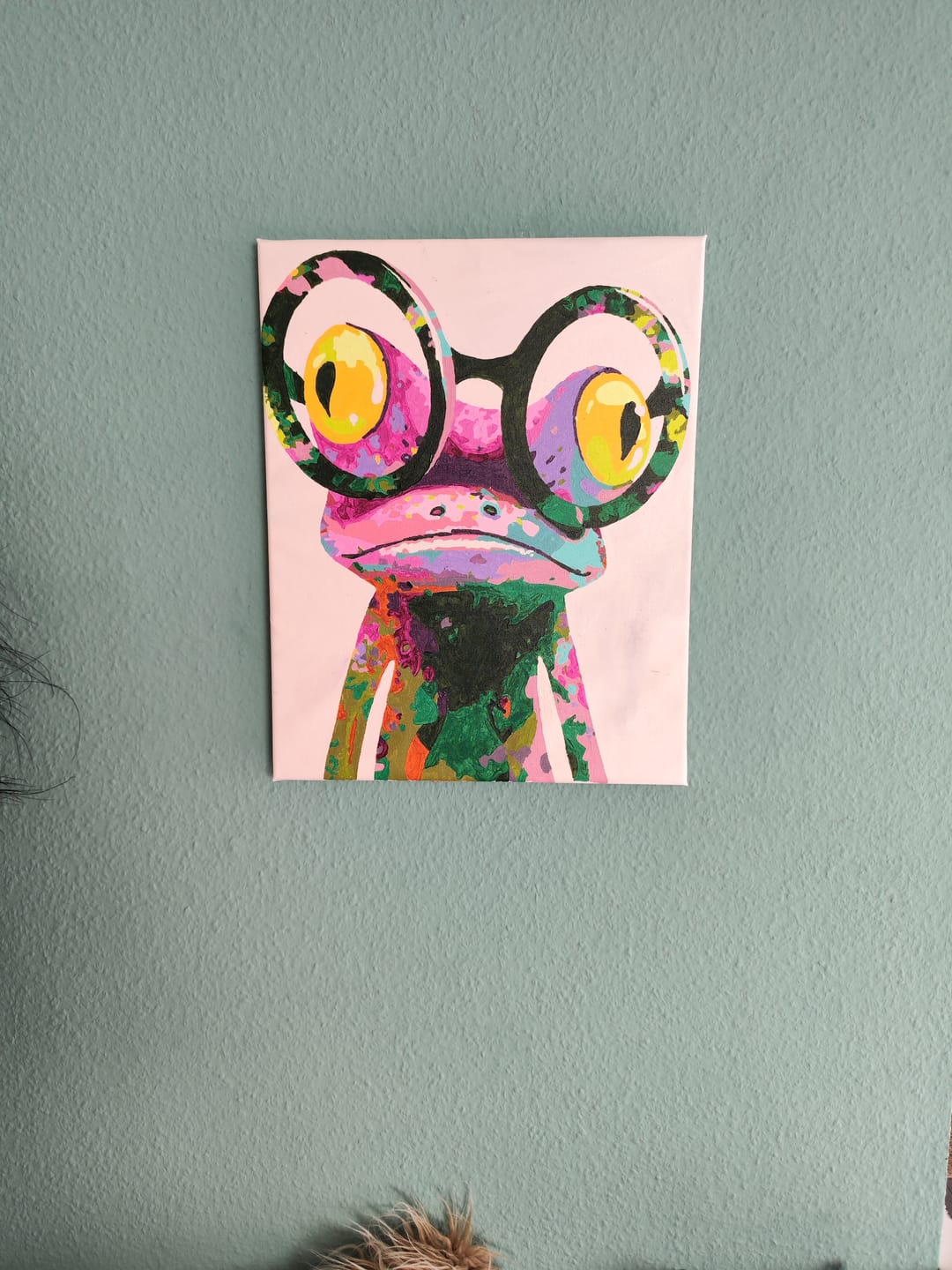 Customer photo review of Malen nach Zahlen - Fröhlicher Frosch