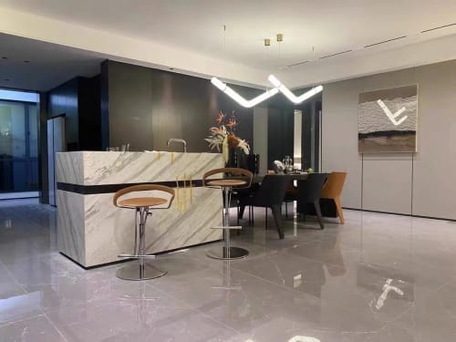 Customer photo review of Infinity Pendant Alabaster Lamp
