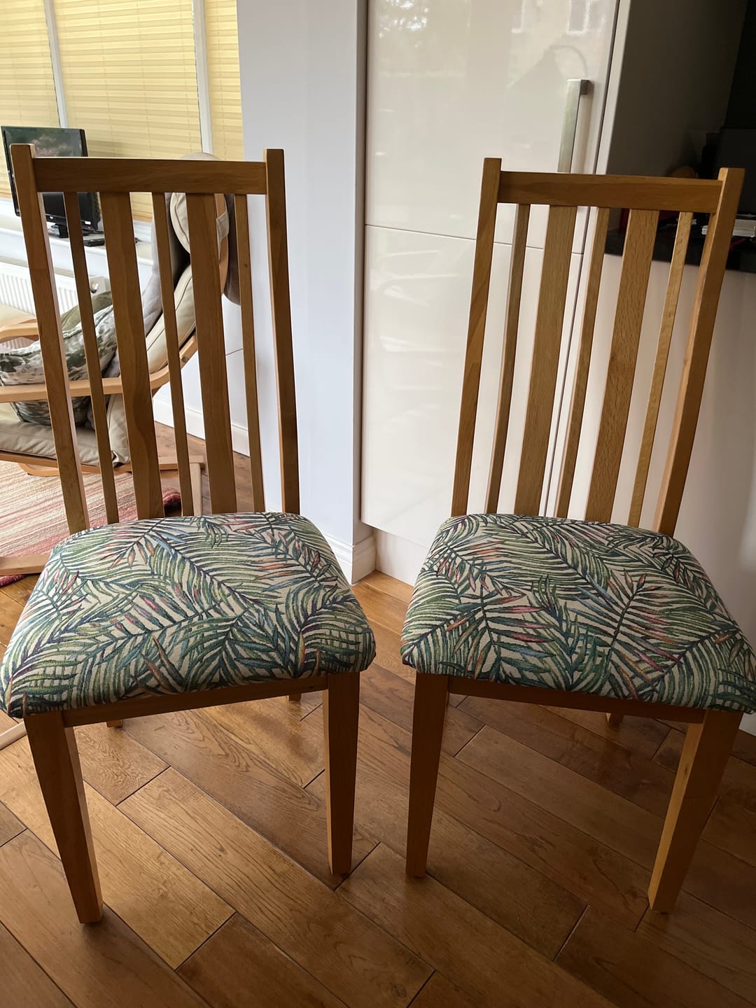 Customer photo review of Tropical Palm Leaves Tapestry Fabric