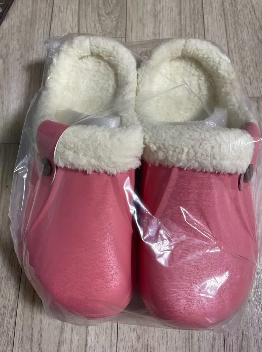 Customer photo review of Arlo Fuzzy - Healthy & Non-Slip Comfort Clog Mules