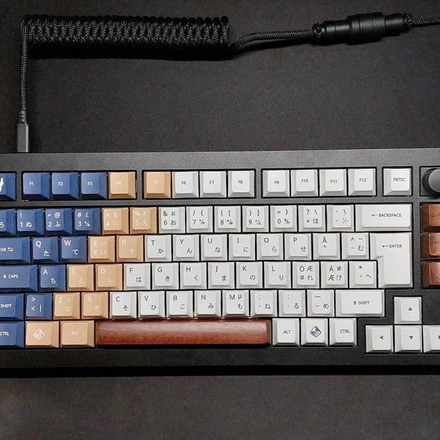 Customer photo review of American Black Walnut Keyboard Keycaps