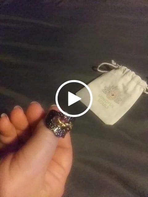 Customer video review of Retro Red Garnet Ring