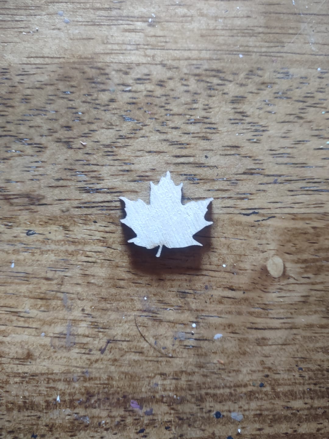 Customer photo review of Unfinished Wood Maple Leaf Shape - Craft - up to 36" DIY