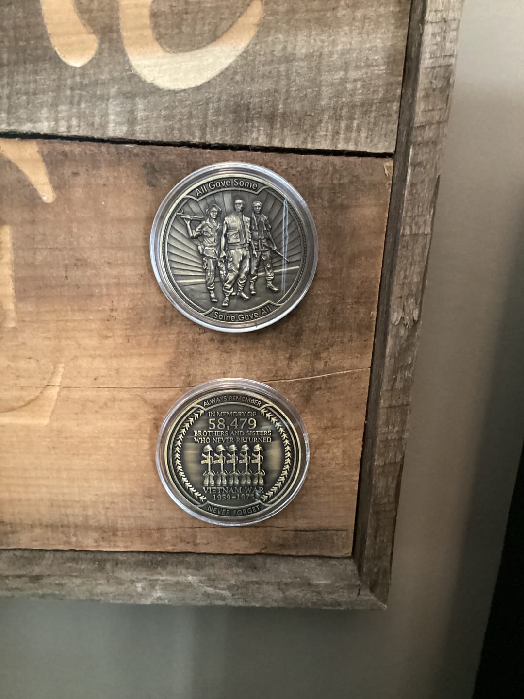 Customer photo review of Vietnam Veteran Coin