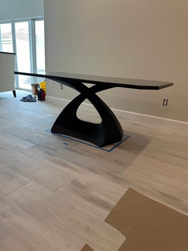 Customer photo review of Table Base 307 Tulipe 28H Metal Industrial Design Furniture