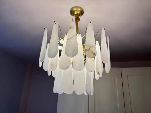 Customer photo review of Leon Alabaster Chandelier