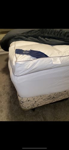 Customer photo review of Muscle Mat Luxury Mattress Topper - 4 Inches Thick