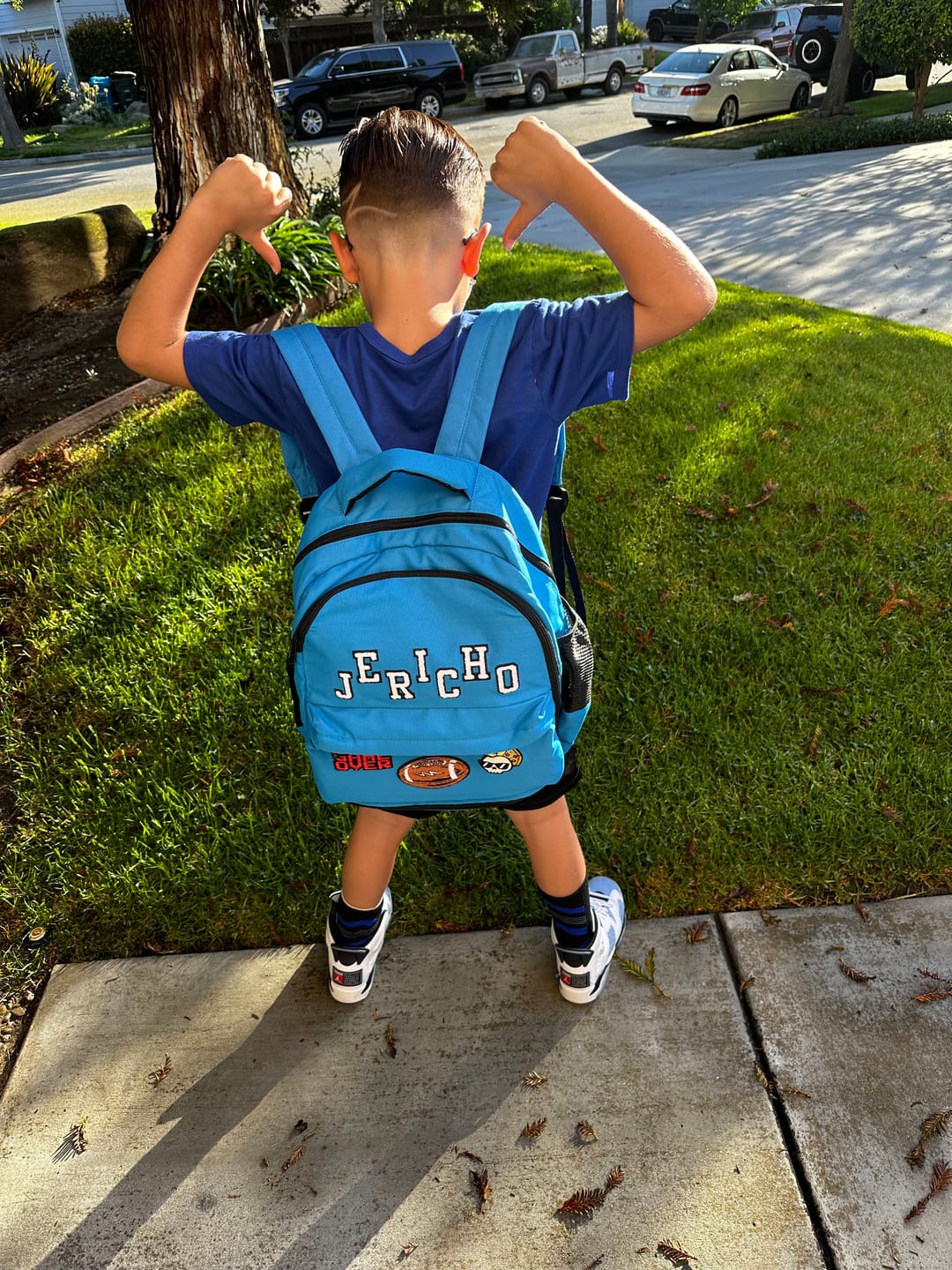 Customer photo review of Recycled Backpack