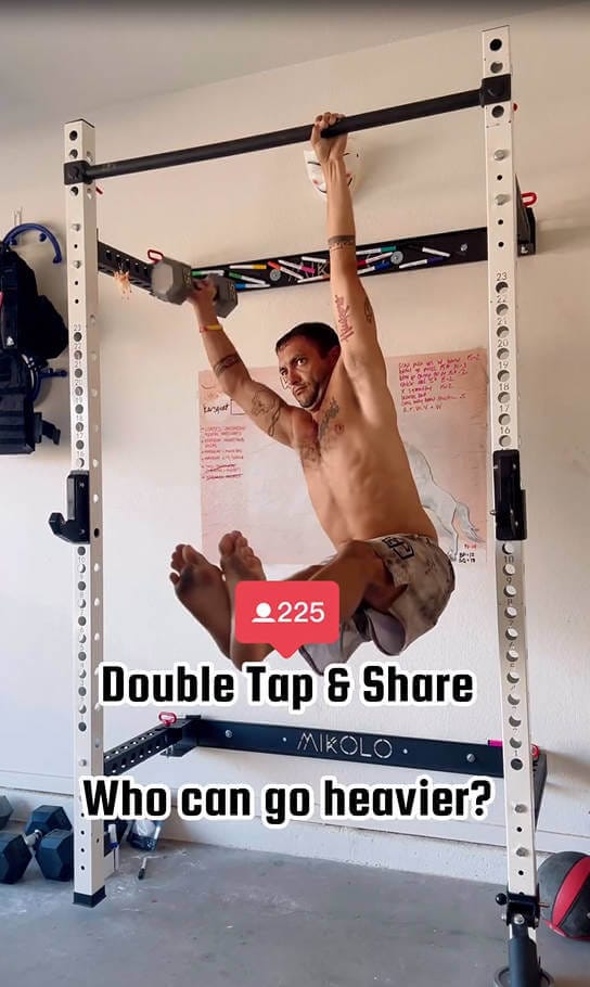 Customer photo review of FOLDGYM™ Wall Mounted Folding Squat Rack
