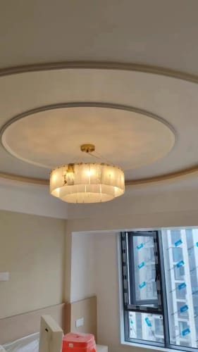 Customer photo review of Rock Alabaster Chandelier