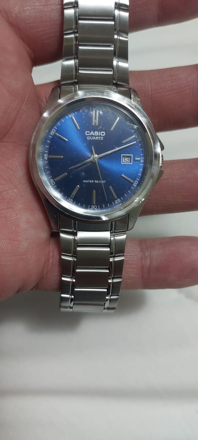 Customer photo review of Reloj Casio Análogo MTP-1183A-2A Azul Acero Inoxidable