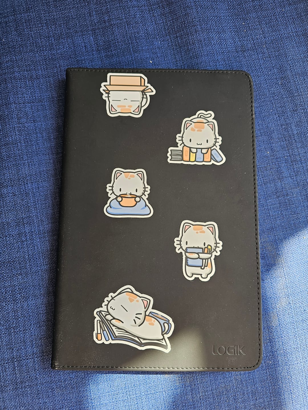 Customer photo review of Cozy Cat Die Cut Stickers