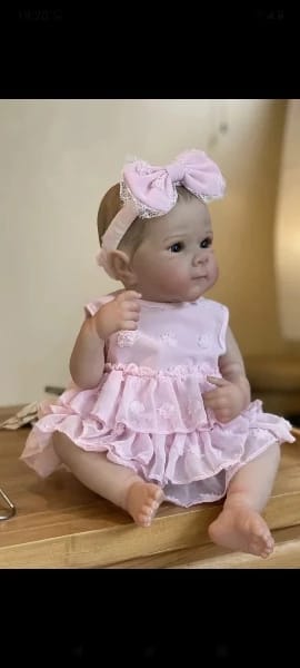 Customer photo review of 18inch Girls Bettie Full Silicone Vinyl Bebe Reborn Lifelike Painted Soft Skin Doll For Children's Gift
