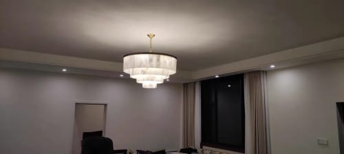 Customer photo review of Celestial Alabaster Round Chandelier