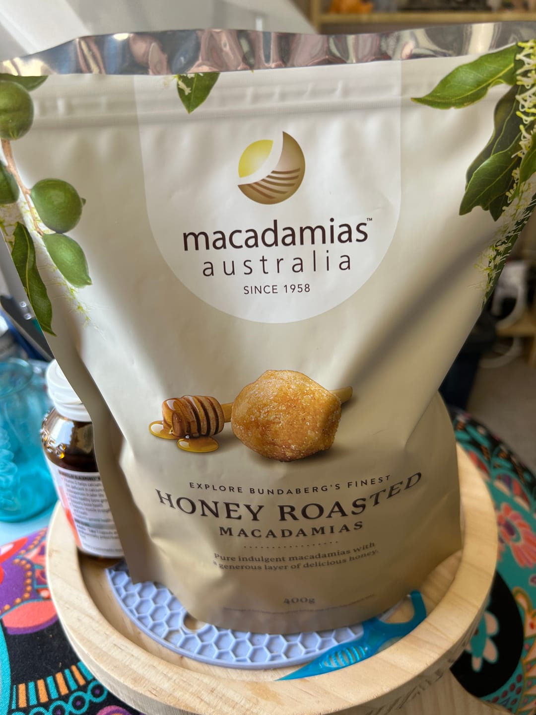 Customer photo review of Honey Roasted Macadamias