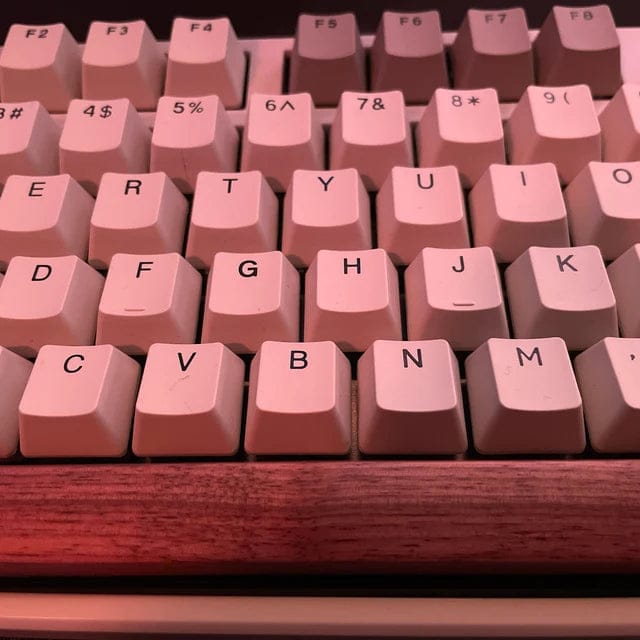 Customer photo review of American Black Walnut Keyboard Keycaps