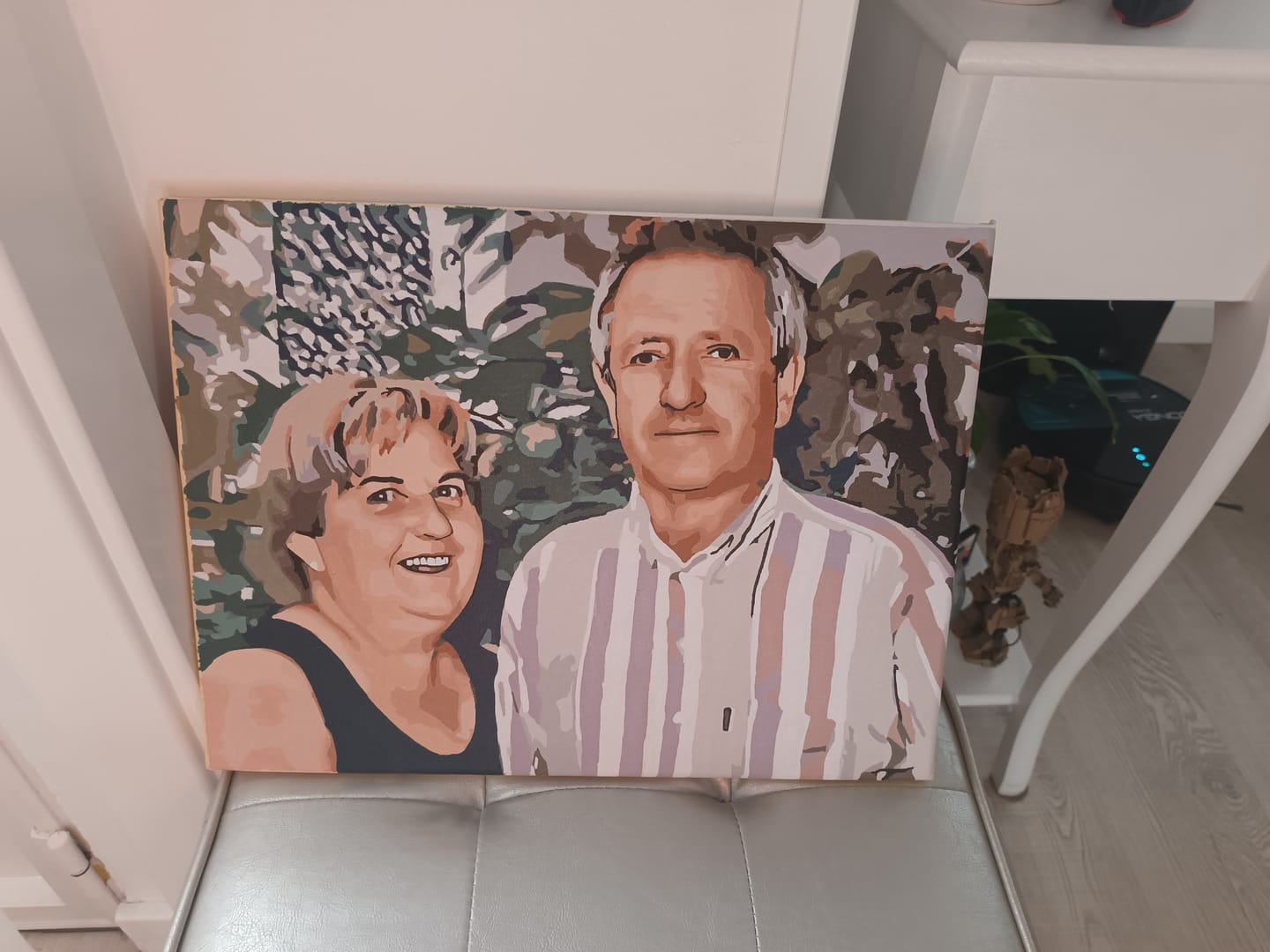 Customer photo review of Pintar por números personalizado | Cuadro personalizado