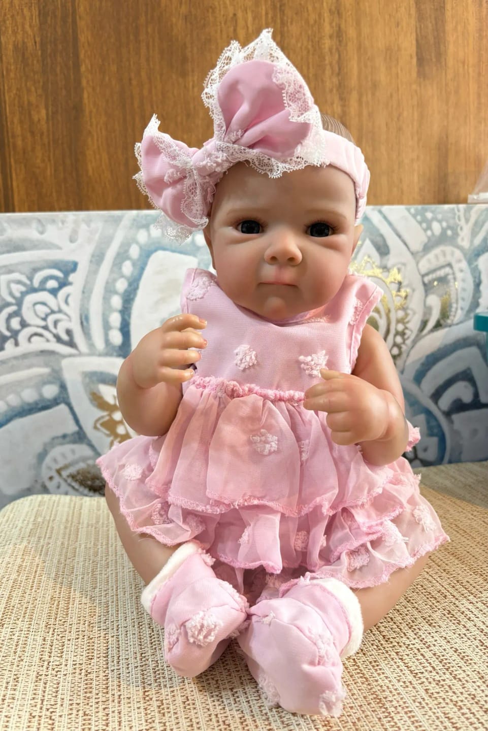 Customer photo review of 18inch Girls Bettie Full Silicone Vinyl Bebe Reborn Lifelike Painted Soft Skin Doll For Children's Gift