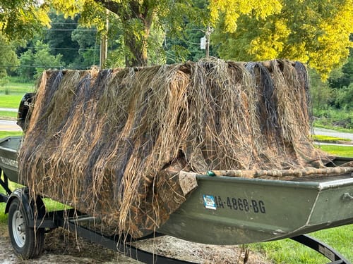 Customer photo review of Hunting Blind Raffia Grass (Pack)
