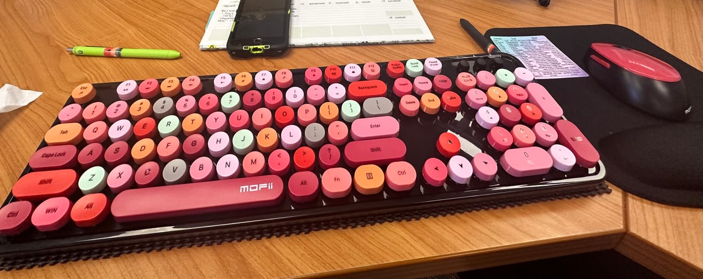 Customer photo review of Mofii Wireless Keyboard and Mouse Combo