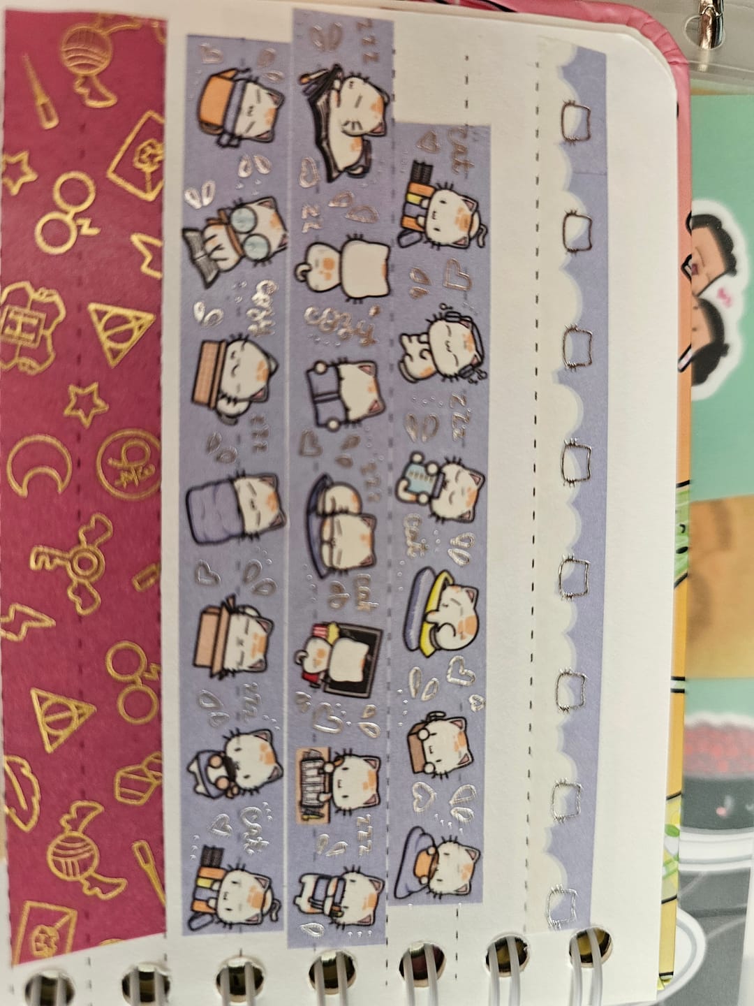 Customer photo review of Cozy Cat Washi Tape (Set of 2)
