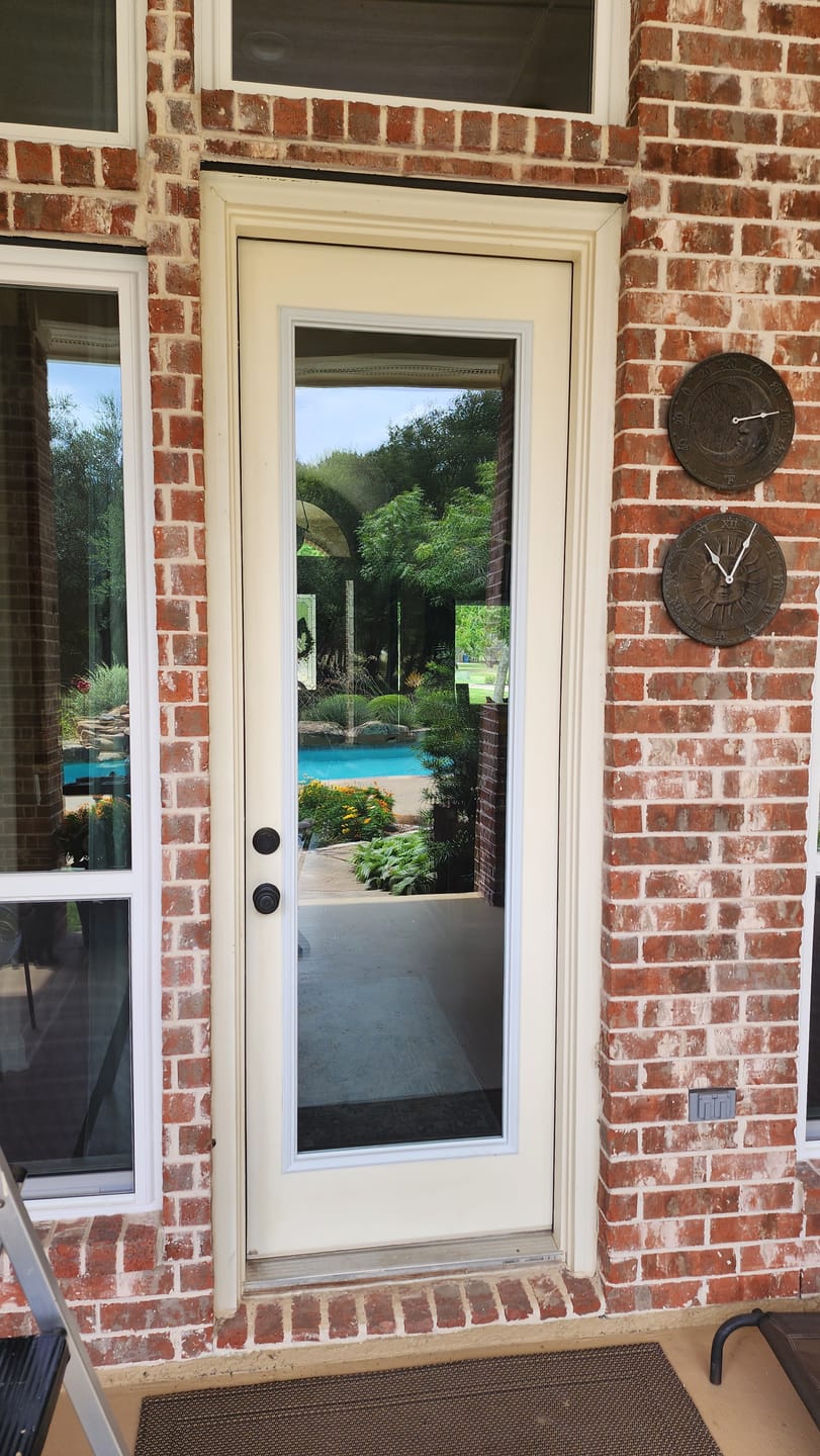 Customer photo review of Clear 1 Lite Glass and Frame Kit (Tall Full Lite)