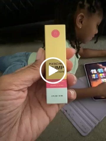 Customer video review of Piercing Bump Treatment - Bump, Keloid & Scar Relief Oil