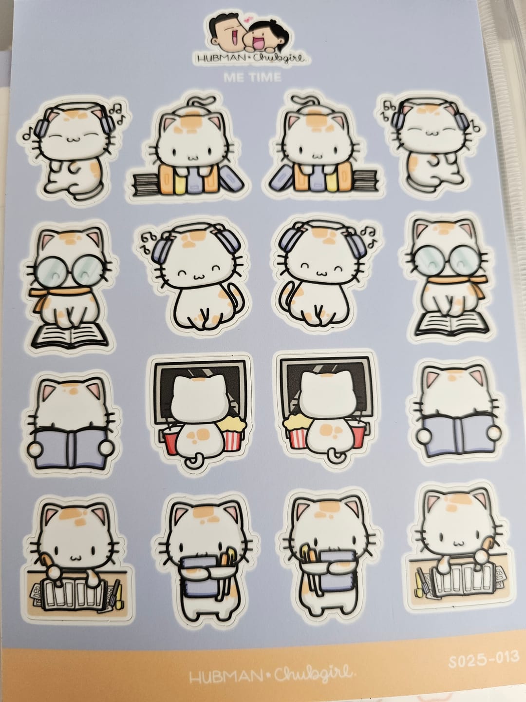 Customer photo review of Sticker Sheet - Me Time