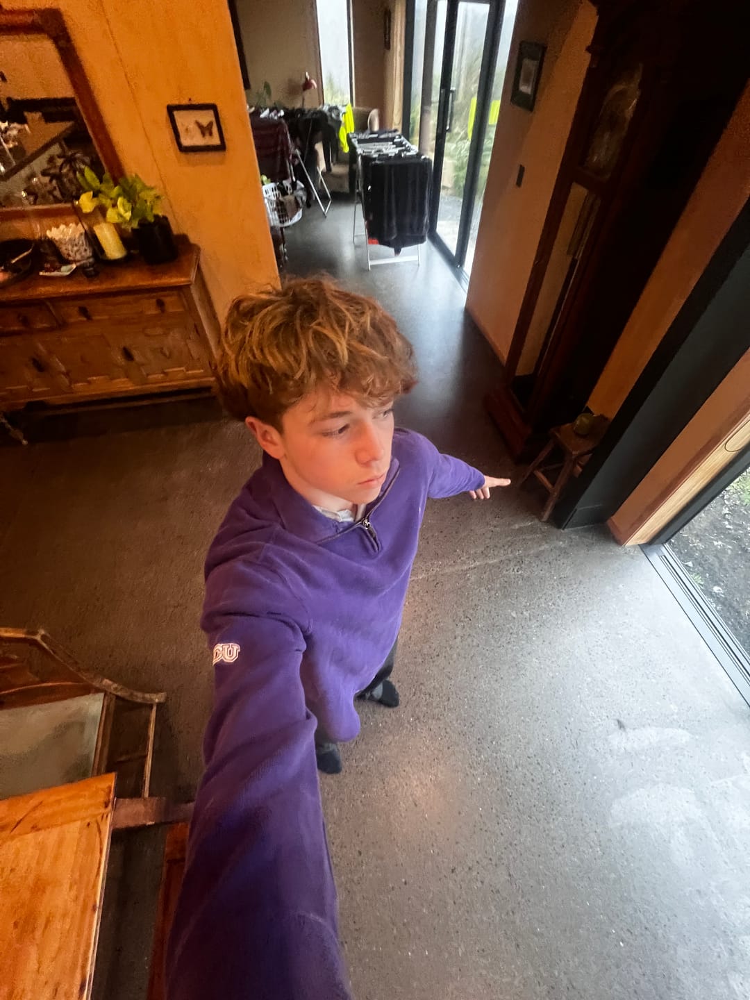 Customer photo review of 90's Ralph Lauren TCU Embroidered Vintage Quarterzip Sweatshirt Size S