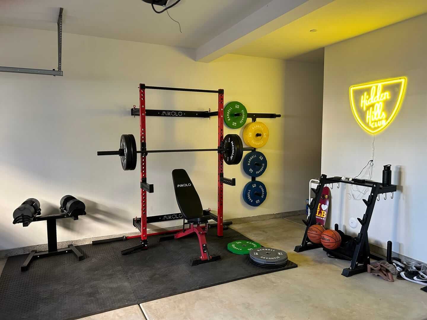 Customer photo review of FOLDGYM™ Wall Mounted Folding Squat Rack