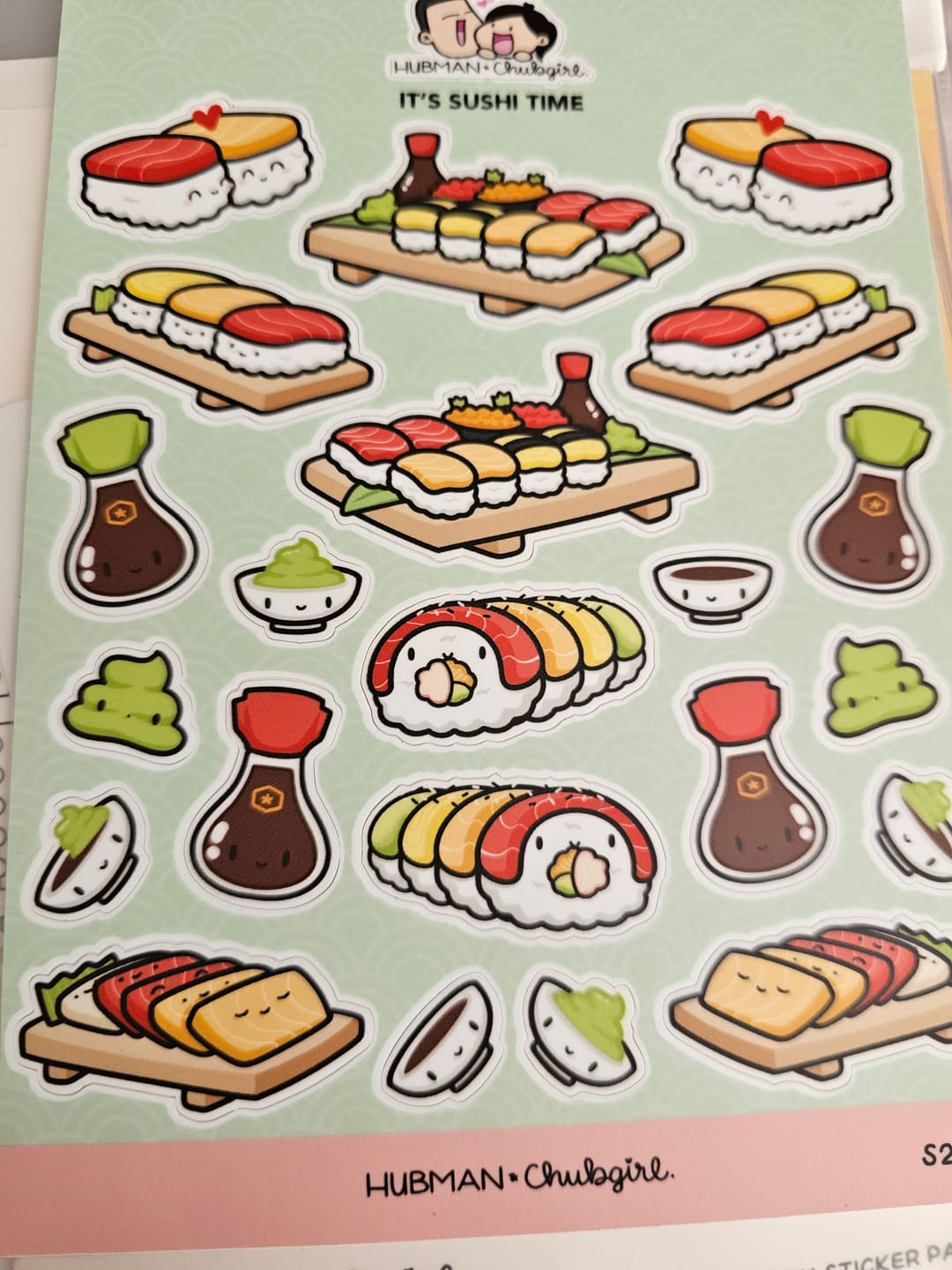 Customer photo review of Sushi Time Sticker Sheet