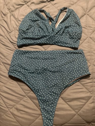 Customer photo review of 'Uplift' Plunging Bikini Top