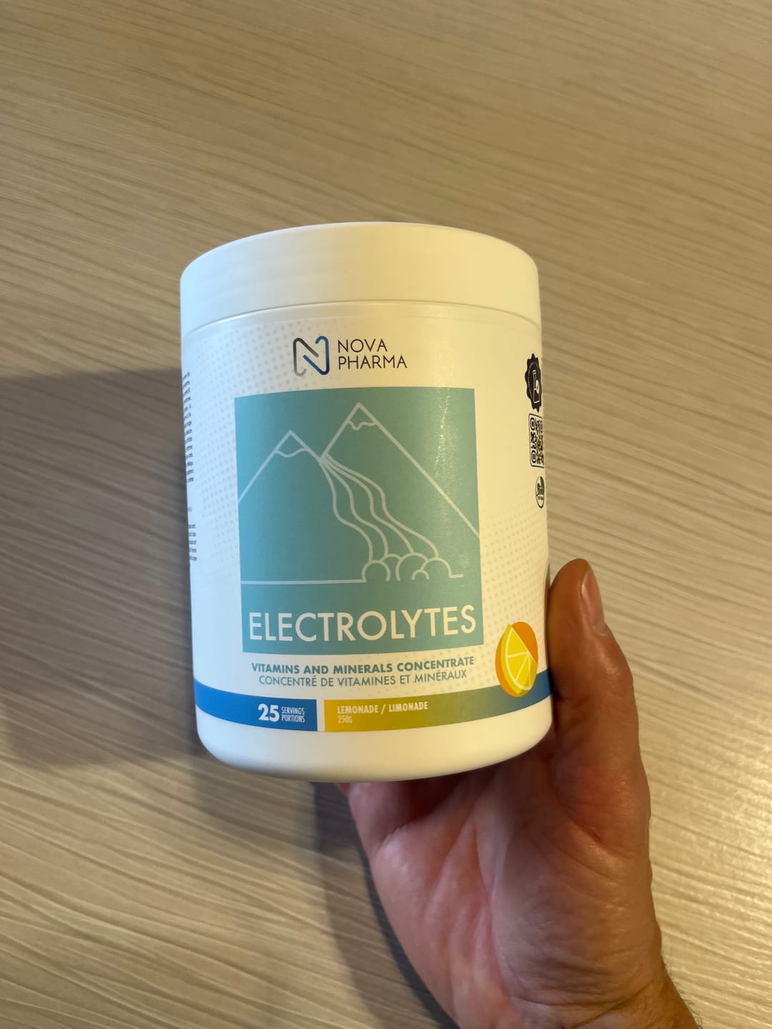 Customer photo review of Nova Pharma - Électrolytes 250g